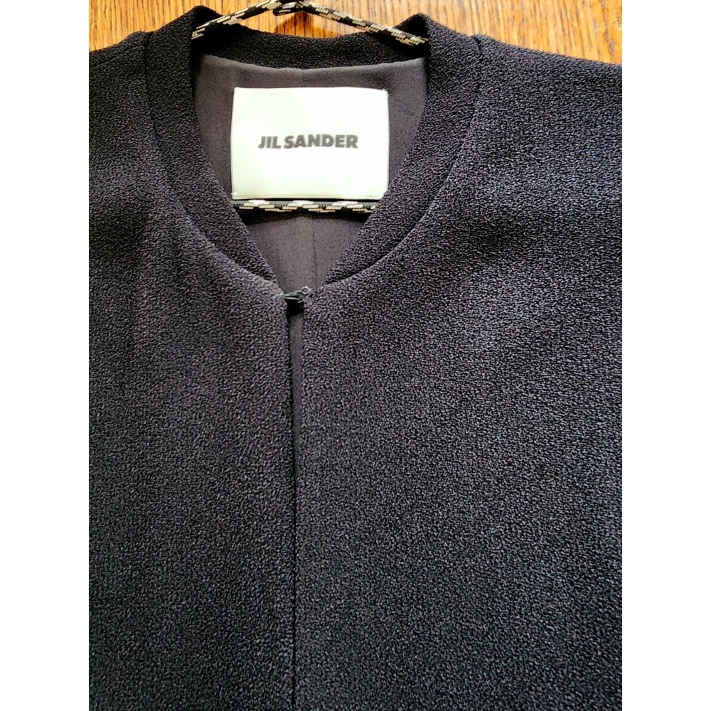 NWT  $3,597 JIL SANDER Black Silk Stretch-crepe Maxi Dress Gown Size 38 (US 6) - Picture 10 of 16